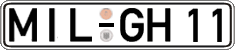 German license plate, Regular plates