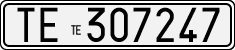 License plate of Italy, Cars (1927 year series)