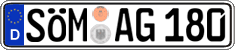 German license plate, Regular plates