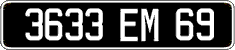 French license plate, FNI