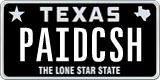 Texas, Vanity Plates