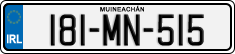 License plate of Ireland, Regular plates