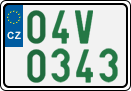 License plate of the Czech Republic, Oldtimers (2001)