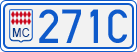 License plate of Monaco, Cars
