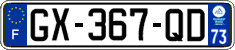 French license plate, SIV (ordinary)