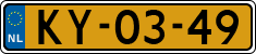 License plate of the Netherlands, Military