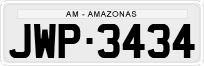 License plate of Brazil, Private owners (1990)