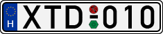 license plates of Hungary, Cars (1990)