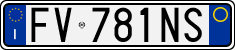 License plate of Italy, Cars (1994 year series)