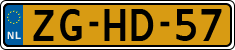 License plate of the Netherlands, Cars