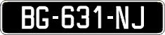 French license plate, SIV (oldtimers)