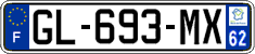 French license plate, SIV (ordinary)
