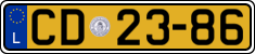 License plate of Luxembourg, Diplomatic