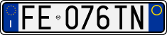 License plate of Italy, Cars (1994 year series)