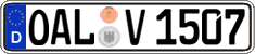 German license plate, Regular plates