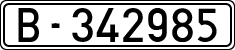 License plates of Spain, 1900 year series