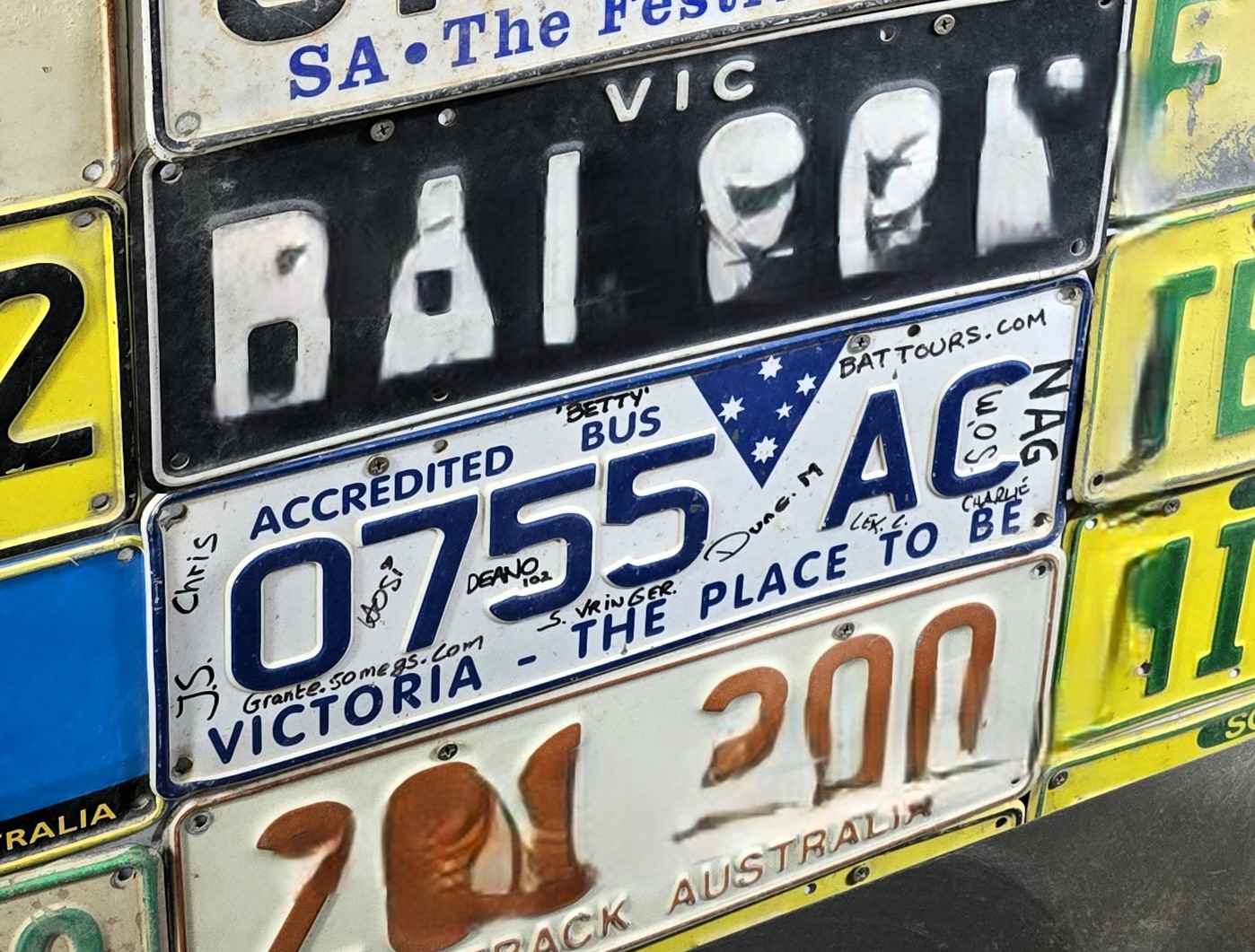 0755-AC, License plate without vehicle 