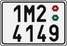 License plate of the Czech Republic, Cars (2001)