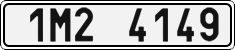 License plate of the Czech Republic, Cars (2001)