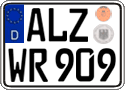 German license plate, Regular plates