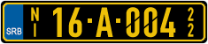 License plate of Serbia, Diplomatic