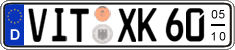 German license plate, Seasonal plates