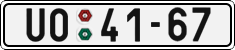 License plate of the Czech Republic, Cars (1960)