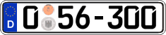 German license plate, Diplomatic