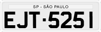 License plate of Brazil, Private owners (1990)