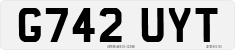 License plate of the United Kingdom, 1983 year system