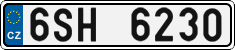 License plate of the Czech Republic, Cars (2001)