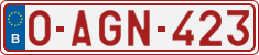 License plate of Belgium, Regular plates (2010)