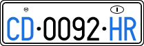 License plate of Italy, Diplomatic