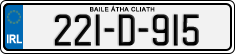 License plate of Ireland, Regular plates