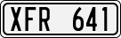 License plate of Sweden, Regular plates