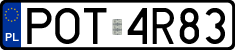 License plates of Poland, Regular car plates
