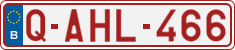 License plate of Belgium, Regular plates (2010)