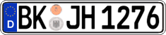 German license plate, Regular plates