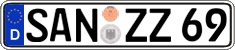 German license plate, Regular plates