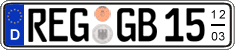 German license plate, Seasonal plates