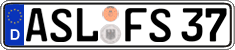 German license plate, Regular plates