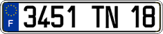 French license plate, FNI
