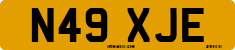 License plate of the United Kingdom, 1983 year system