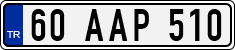 License plate of Turkey, Regular plates