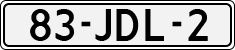 License plate of the Netherlands, Cars