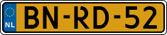 License plate of the Netherlands, Heavy Commercial Vehicles (1994 system)