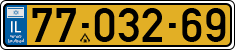 License plate of Israel, Regular plates
