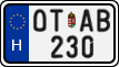 license plates of Hungary, Oldtimers (2022)