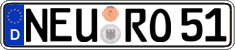German license plate, Regular plates
