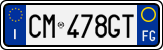 License plate of Italy, Cars (1994 year series)